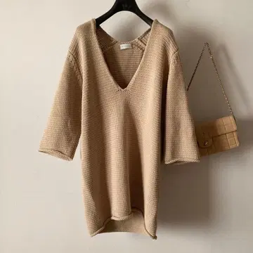 두지엠 클라세 *자꾸리 니트 코튼 튜닉 원피스*