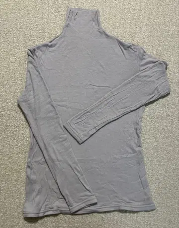 천사의 쉬폰 보틀넥 2중 긴팔 그레이 M 사이즈