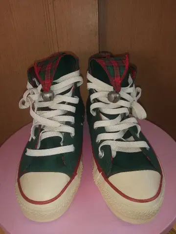 CONVERSE ALL STAR 크리스마스 그린 하이컷 스니커즈