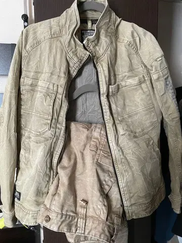 도라이치 작업복 상하의 M 조거 팬츠 카고 팬츠 2벌