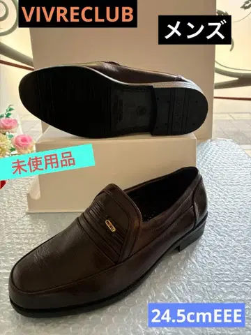VIVRECLUB 브라운 로퍼 24.5cmEEE 사이즈