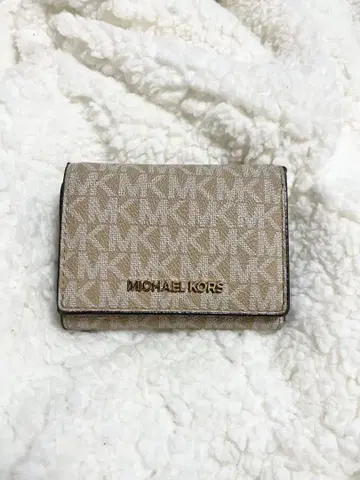 MICHAEL KORS 마이클코어스 3단 폴더형 지갑 올 패턴 MK 로고