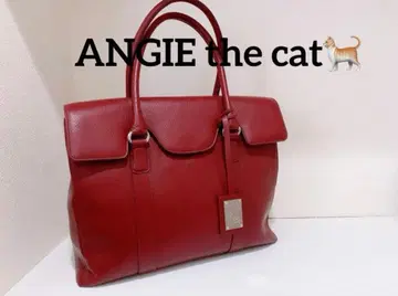 [ 새상품급 ] 안지 더 캣 비즈니스 토트백 일본산 소가죽