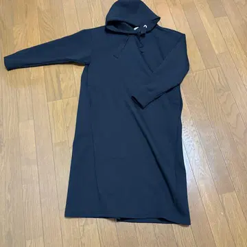 새상품급 바니스뉴욕 후드티 후디드 롱 원피스 블랙