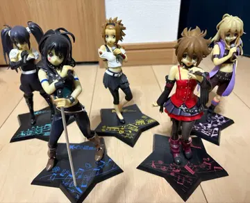 케이온 5체 세트 피규어 별 모양 스탠드 포함