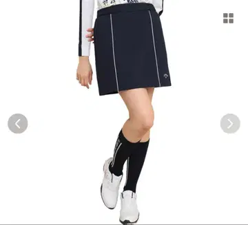 Callaway 캘러웨이 별 패턴 자카드 맨투맨 스커트 택 포함