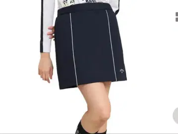 캘러웨이 별 패턴 자카드 맨투맨 스커트 골프 겨울용