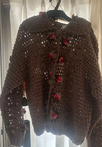 merry jenny SAMPLE 브라운 니트 가디건