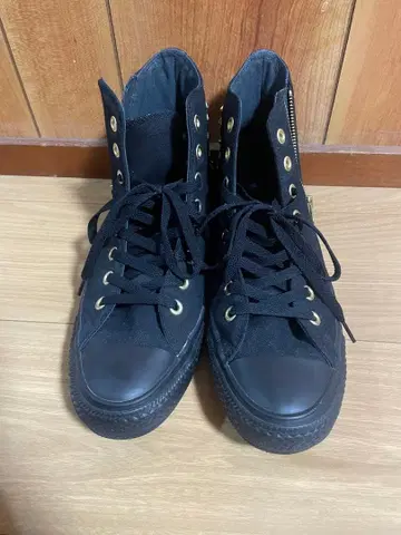 ALL STAR 블랙 하이컷 스니커즈