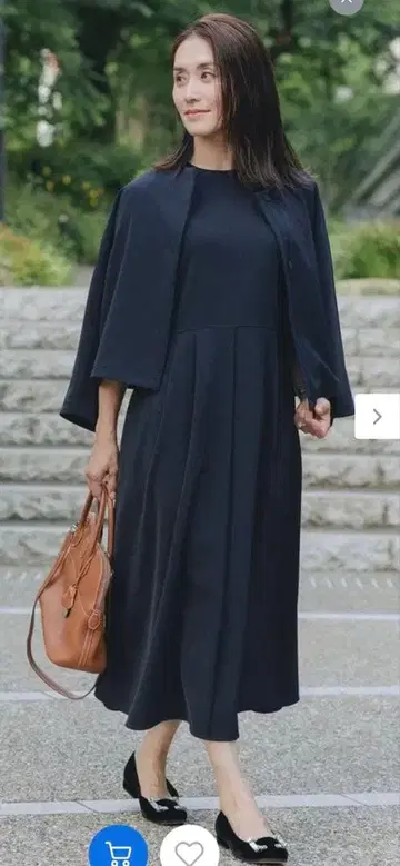 Newans <카메 쿄코 씨 콜라보> 노카라 자켓 & 원피스 사이즈 1