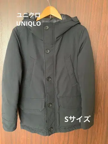 클리닝 완료 유니클로 다운 자켓 S 사이즈 (블랙)