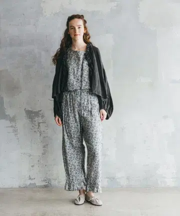 nest Robe 린넨 리버티 프릴 팬츠