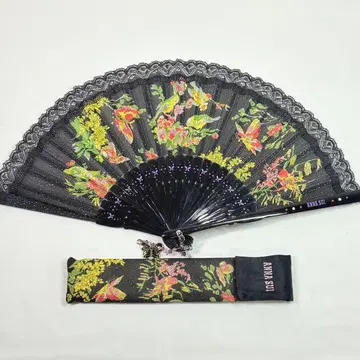 ANNA SUI 안나수이 부채 나비 꽃무늬 참
