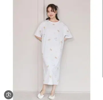 젤라또피케 워싱 베어 패턴 원피스