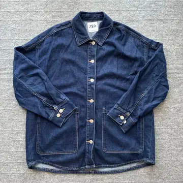 ZARA 다크 블루 데님 자켓