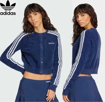 adidas 플러피 니트 가디건 M 사이즈