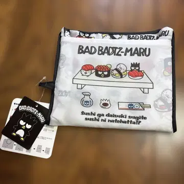 산리오 배드마츠마루 에코백 초밥 패턴