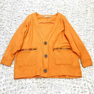 ADORE 어도어 긴팔 니트 가디건 오렌지 38 돌먼 울 100