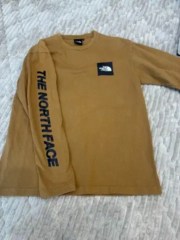 THE NORTH FACE 브라운 긴팔 티셔츠