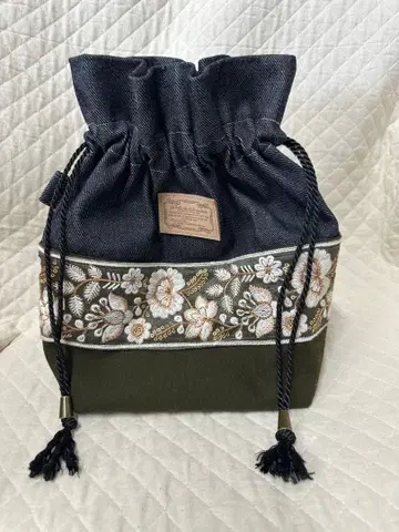 자수 리본 포함 복조리