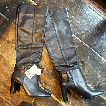 ZARA 블랙 롱 부츠 [ 미사용 새상품 ]