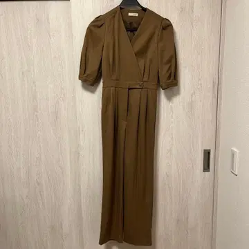L'Or 브라운 점프수트 카지 마리코