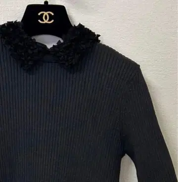 [ 새상품 ] UNITED ARROWS 레이디 플라워 튤 니트