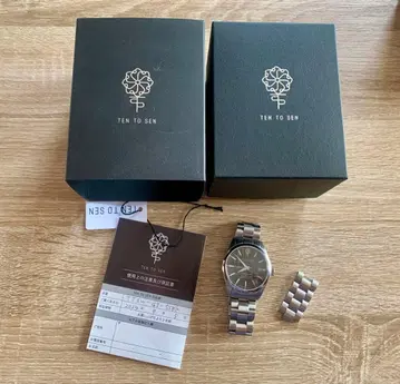 TEN TO SEN 텐토센 손목시계 블랙 남성용 자동 와인딩 일본제