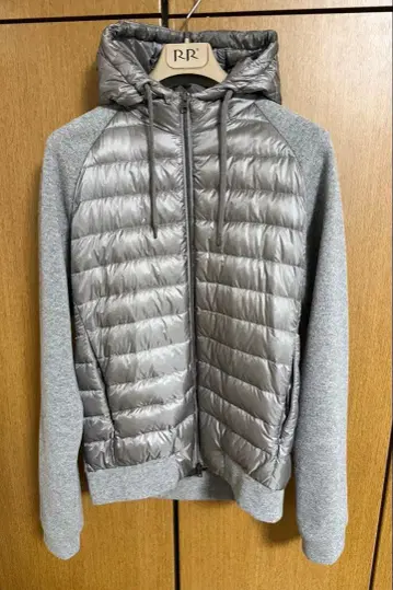 Herno Resort 후드 부착 후드티 그레이