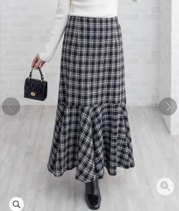 CLEAR BASIC 트위드 머메이드 스커트 [CL9507]