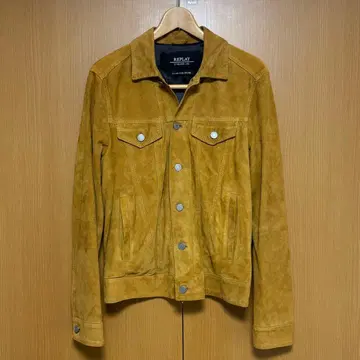 REPLAY 리플레이 스웨이드 트래커 자켓 가죽