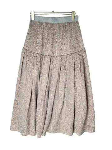 사이즈 M [새상품급] CYCLAS 메탈릭 자카드 직물 올 패턴 스커트