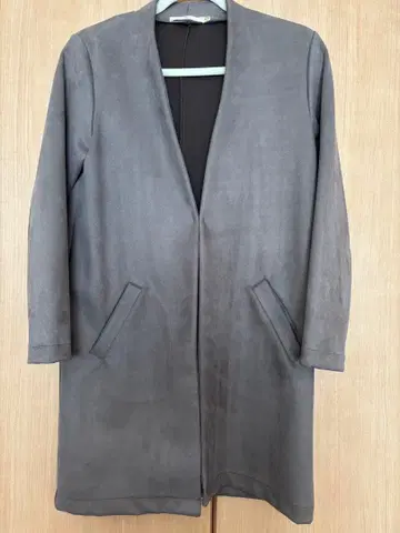 Chez toi 그레이 롱 코트