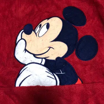 Disney 플리스 후드티 L/미키마우스 캥거루 포켓