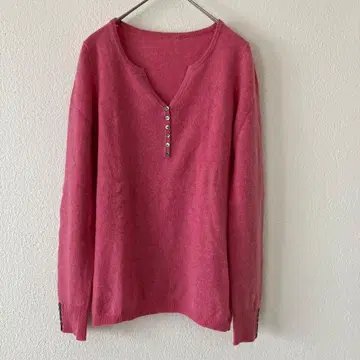 캐시미어 긴팔 니트 핑크 계열