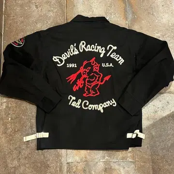 테드맨/TEDMAN F.S.COMPANY 레이싱 드리즐러 자켓 블랙