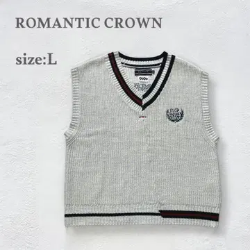 로맨틱크라운 9090 RMTC 니트 베스트 오버 사이즈