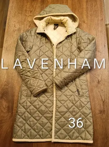 LAVENHAM 퀼팅 롱 코트 36