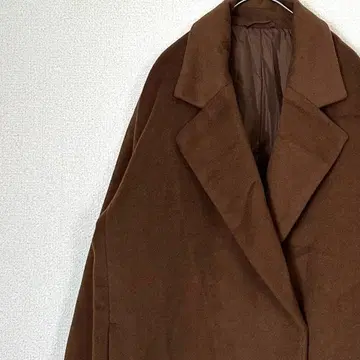 GU 체스터 코트 롱 코트 울 혼방 포켓 부착 루즈핏 안감 부착