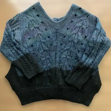 OSMOSIS 니트 가디건 2way (파랑에서 블랙)