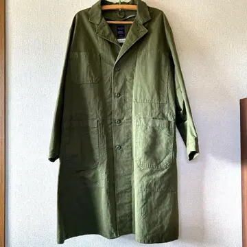 백넘버 와시 데님 밀리터리 코트