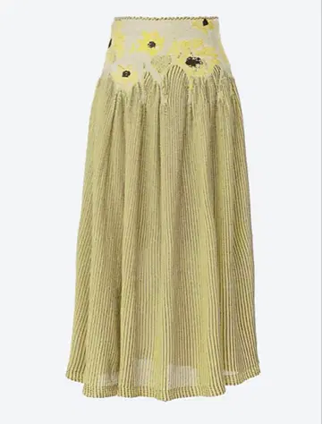 ODAKHA 니트 플리츠 스커트