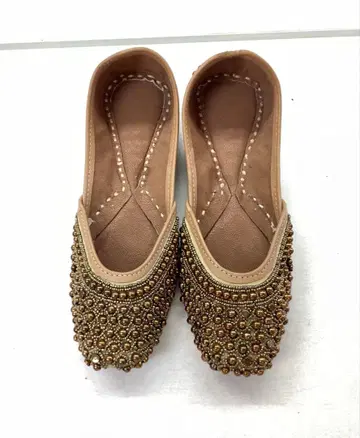 비즈 장식 에스닉 플랫슈즈