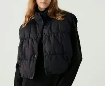 새상품 UNIQLO C 유니클로 다운 크롭 베스트 XL 블랙