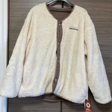택 포함 새상품 CONVERSE 리버서블 보아 자켓 L