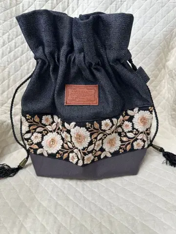 자수 리본 복조리