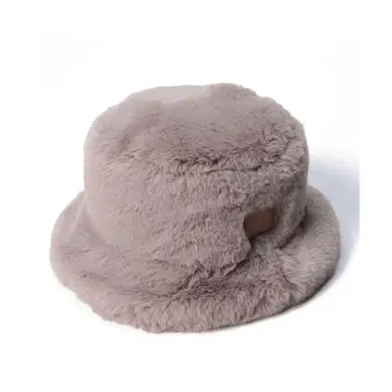 FURLA 인조 모피 버킷 햇