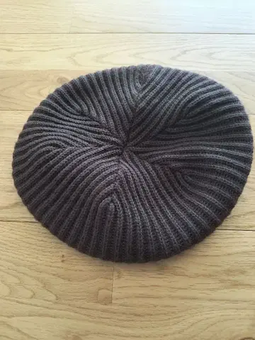 KUJIMA TAKAYUKI 다크 브라운 베레모