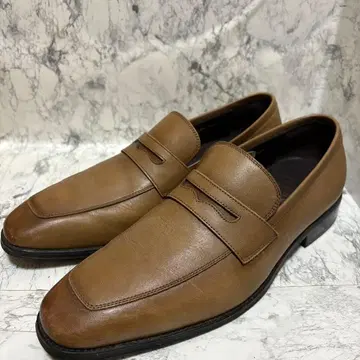 [ 새상품급 ] 브라운 가죽 로퍼 슬립온