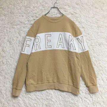 [ RTEG ] 트레이닝복 맨투맨 (XL) 자수 베이지 남성용